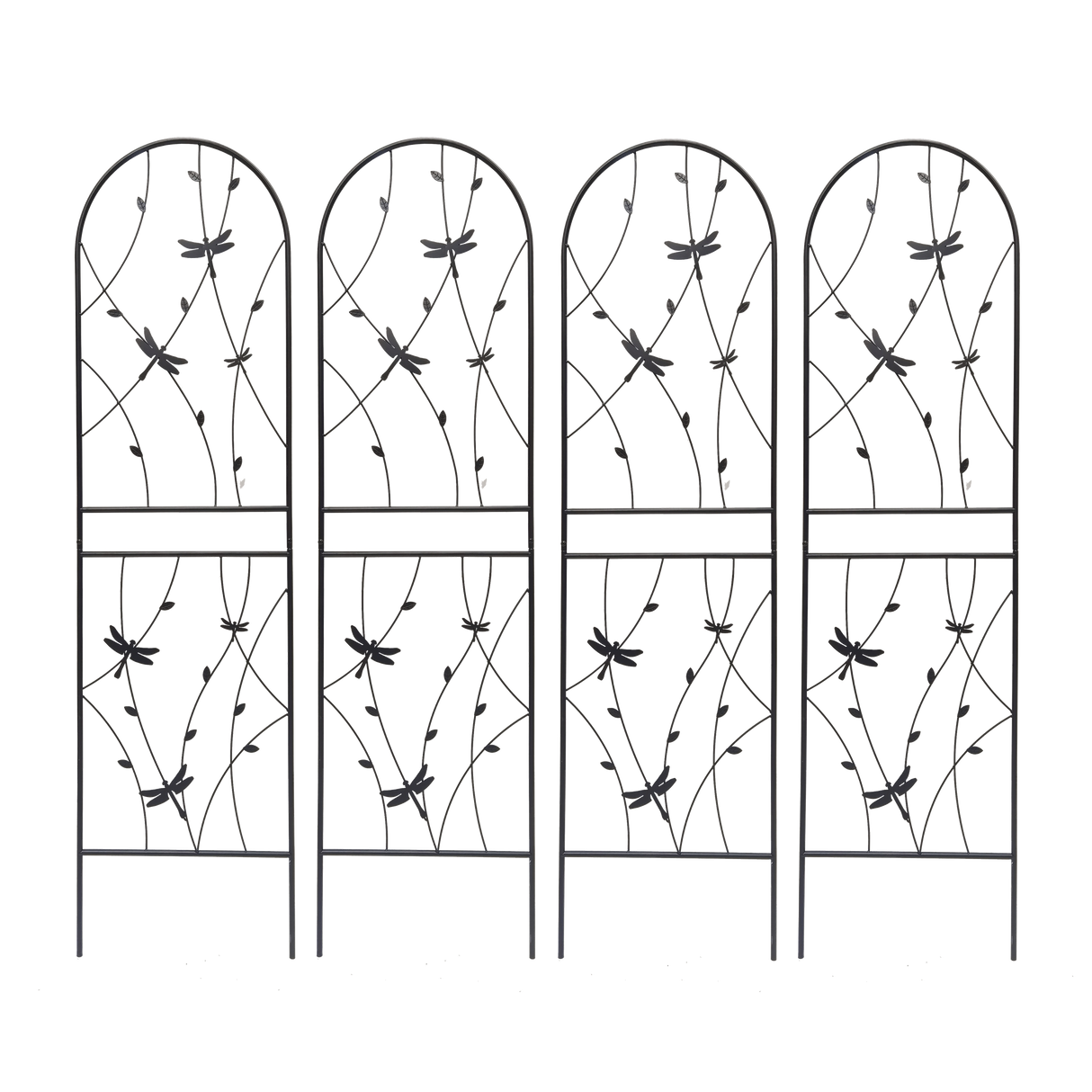4 Pack Metal Garden Trellis for Climbing Plants