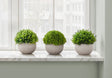 5" Tall, Artificial Plant, Grass, Indoor, Faux, Fake, Table, Greenery, Potted, Decorative (Set of 3) - Green / Gray - Best Buy Furniture