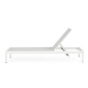 Outdoor Patio Chaise Lounge With 5 Reclining Positions