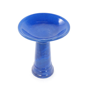 Ceramic Pedestal Bird Bath for Outdoor Garden