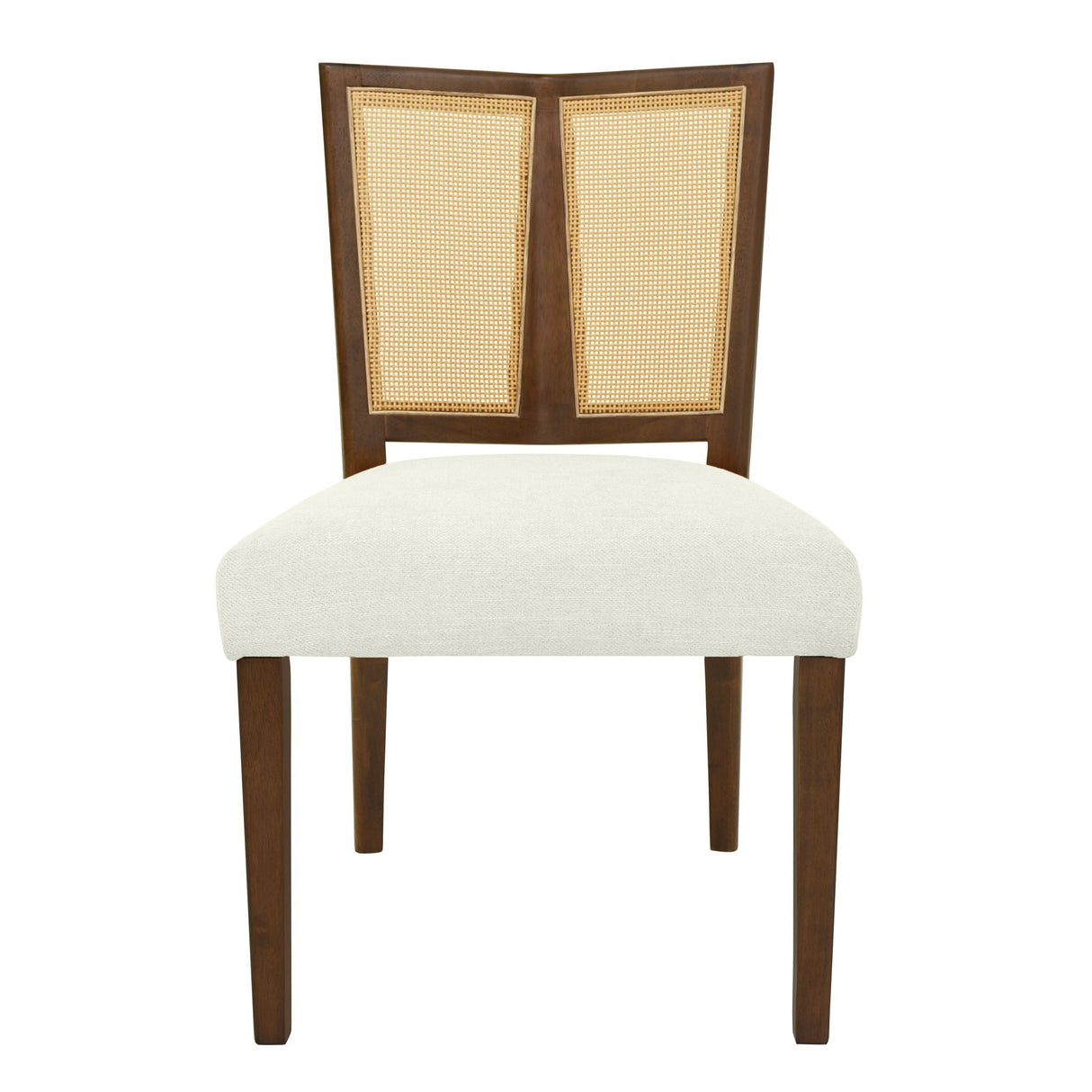 Mid Century Rattan Dining Chair Without Arms Set - Best Buy Furniture