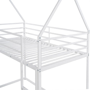 House Bunk Bed With Built In Ladder