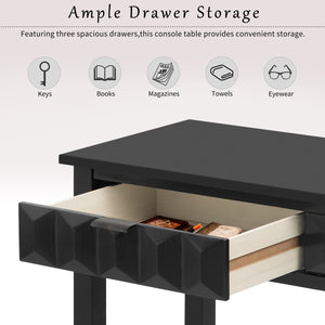 U_Style 58.3'' Fir Veneer Entryway Table