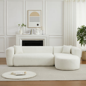 109.4" Modular Sectional Sofa in Beige
