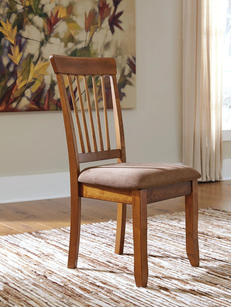 Berringer - Dining UPH Side Chair (Set of 2) - Rustic Brown - Best Buy Furniture