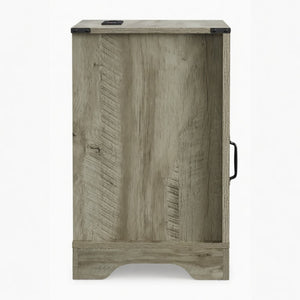 Farmhouse Nightstand, Charging Station & Storage
