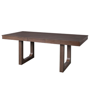 Extendable Dining Set, Farmhouse Extendable Table With Upholstered Chairs