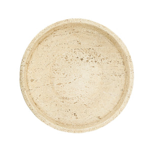 Cement Ribbed Decorative Bowl