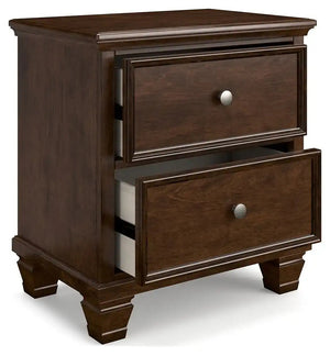 Danabrin - Two Drawer Nightstand - Brown - Best Buy Furniture