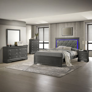 Blaze - Modern Bedroom Set With LED Headboard
