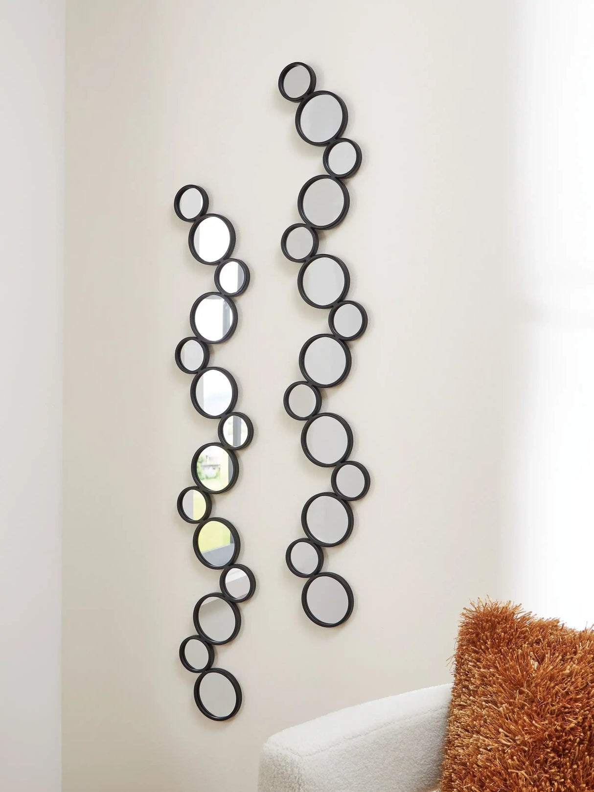 Vinler - Accent Mirror Set (Set of 2) - Black - Best Buy Furniture