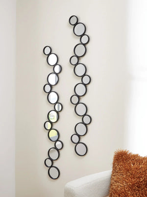Vinler - Accent Mirror Set (Set of 2) - Black - Best Buy Furniture