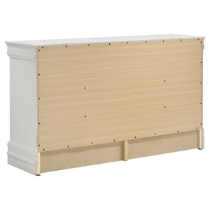 Mckee - 4 Piece Queen Bedroom Set, Includes Bed, Nightstand, Dresser And Mirror - White