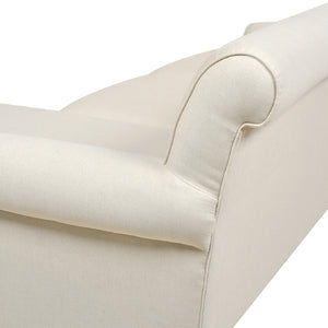 Alana 88-Inch L-Shape Reversible Sectional Sofa, Light Beige Linen