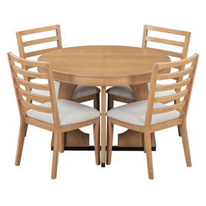 Round Dining Table Set For 4 With Chairs