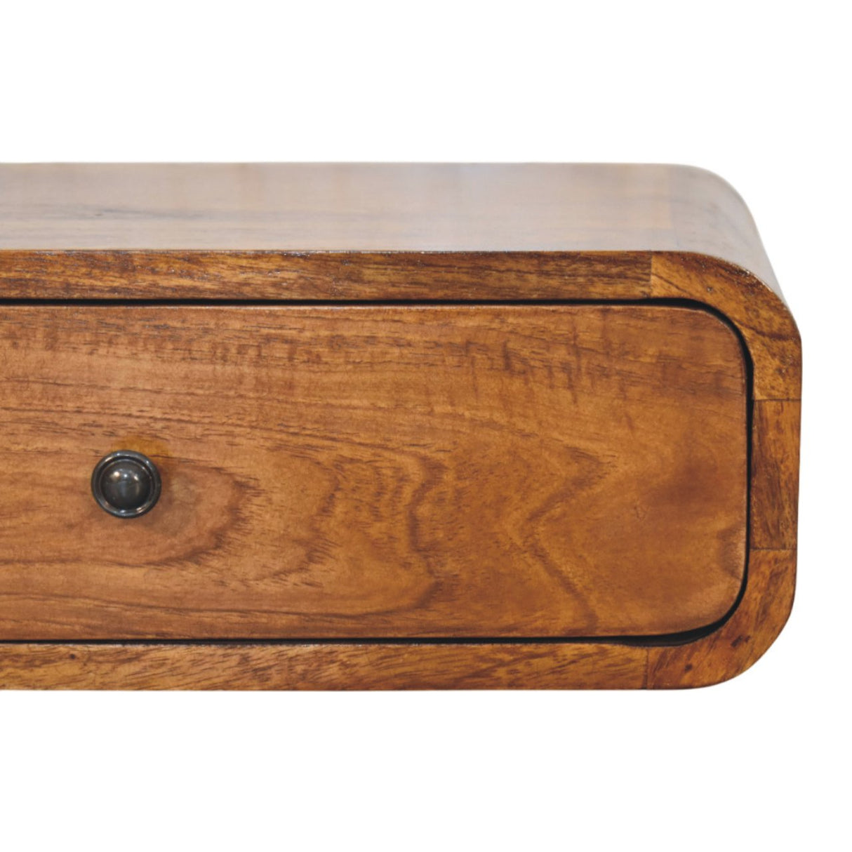 Solid Wood Avora Wall-Mounted Nightstand, 1-Drawer, Honey