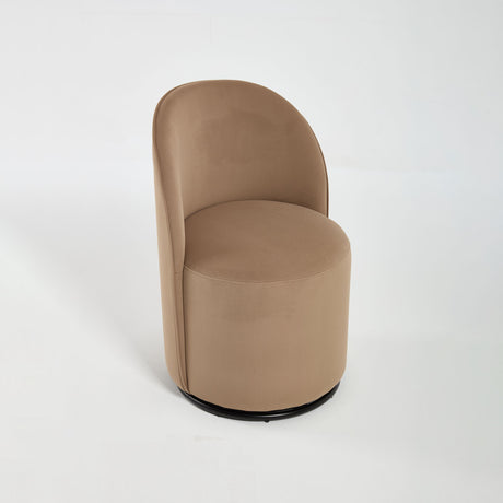 360 Degree Swivel Armless Dining Barrel Chair