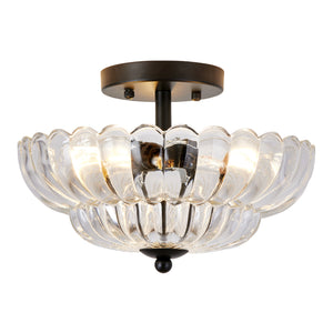 Smoky Semi Flush Mount Ceiling Light