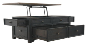 Tyler Creek - Lift Top Cocktail Table - Grayish Brown / Black - Best Buy Furniture