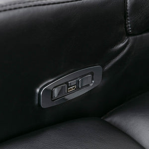 Premium Power Recliner & Storage Arms, Cupholders, Swivel Tray Table And Cell Phone Stand - Black