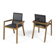 Belfast - Dining Chair With Acacia Wood Frame And Mesh Seating (Set of 2) - Best Buy Furniture
