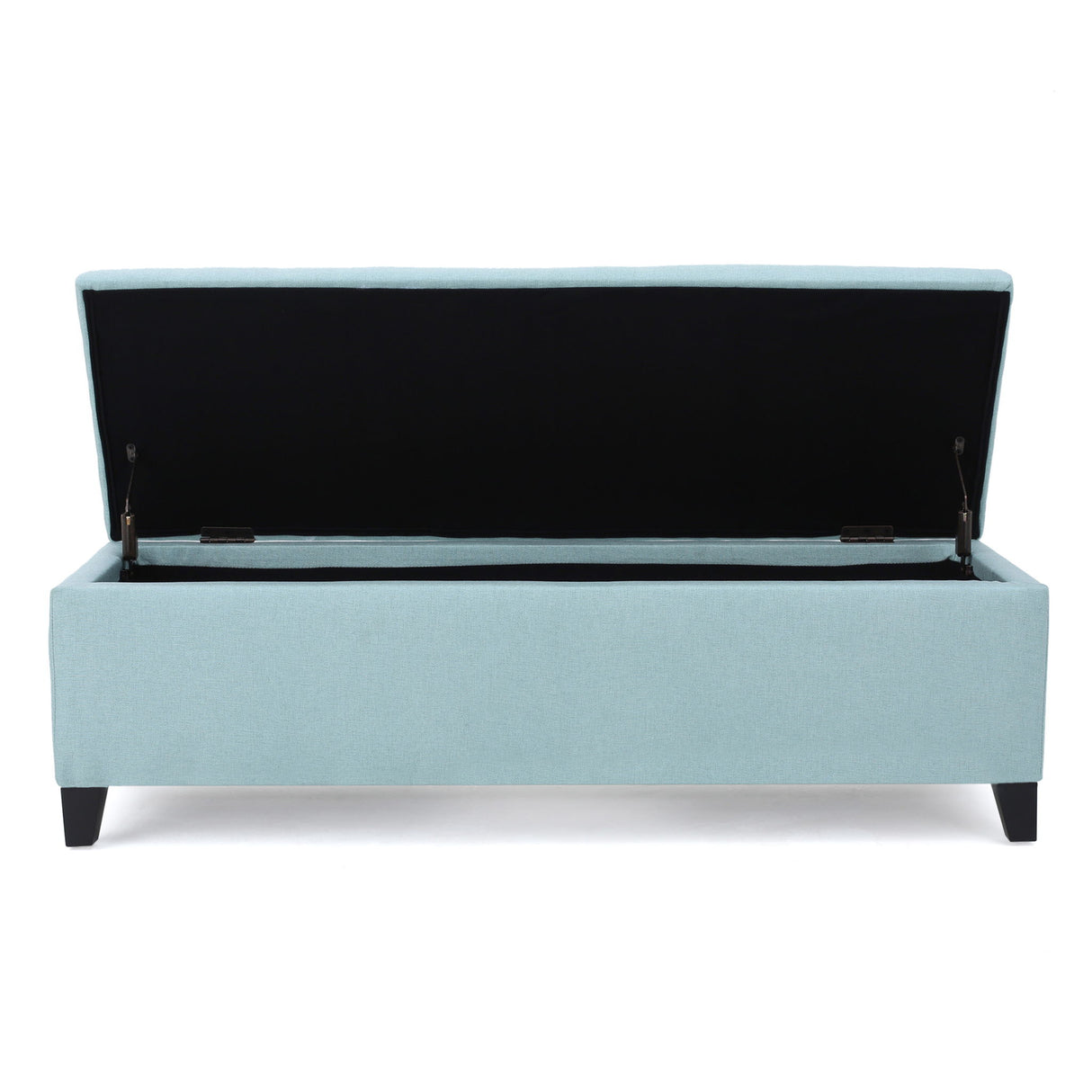 Contemporary Storage Ottoman Bench With Upholstery