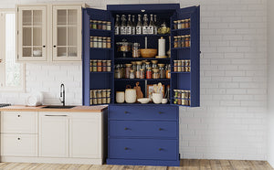 TOPMAX 77inch Farmhouse Kitchen Pantry