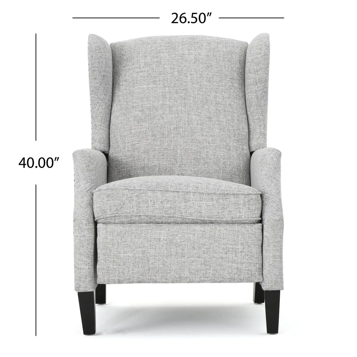 Westeros Wing Back Fabric Upholstered Recliner - Best Buy Furniture
