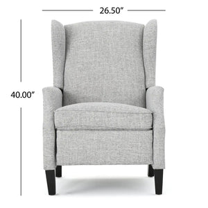 Westeros Wing Back Fabric Upholstered Recliner - Best Buy Furniture