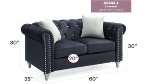 Stylish Contemporary Loveseat