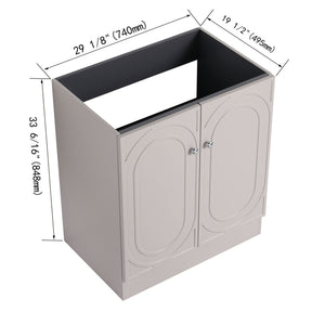 Modern Freestanding Bathroom Vanity With Soft Close Cabinet Doors