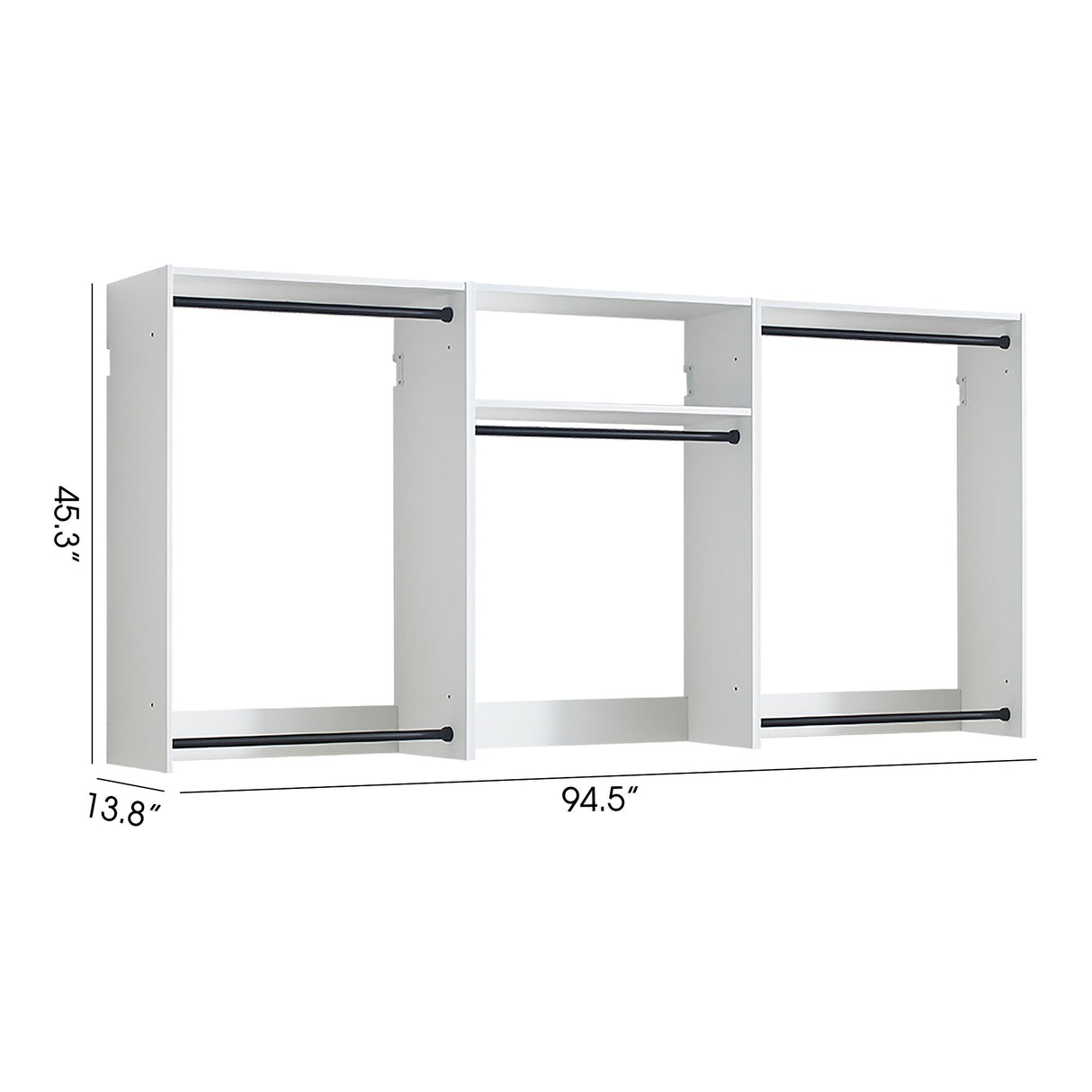 Devi - Wall Mounted Wood Closet System & Modular Design