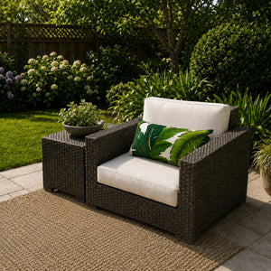 4 Pack Outdoor Lumbar Pillow with Inserts
