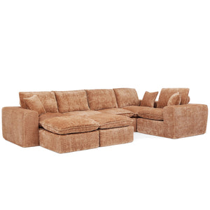Sectional Sofa With Moveable Ottoman