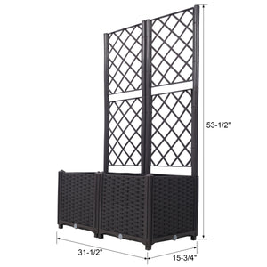 Poly Rattan Garden Planter