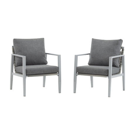 Modern Lounge Chair With Rope Accents And Cushions - Best Buy Furniture