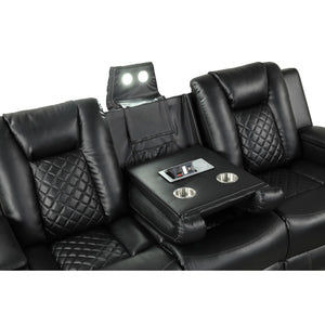 Benz - LED & Power Recliner With Adjustable Headrests And Ambient LED Lighting