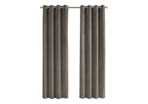 2 Pieces Set, Curtain Panel, Room Darkening, Grommet, Contemporary & Modern - Best Buy Furniture