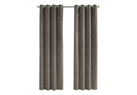 2 Pieces Set, Curtain Panel, Room Darkening, Grommet, Contemporary & Modern - Best Buy Furniture