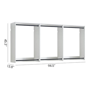 Devi - Wall Mounted Wood Closet System, Modular Units