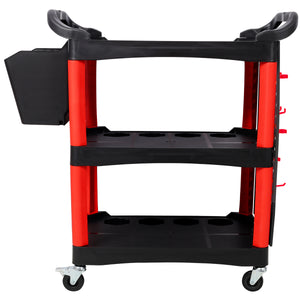 3 Tier Rolling Auto Detail Cart with Wheels