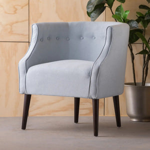 Contemporary Upholstered Club Chair With Button Tufting - Best Buy Furniture