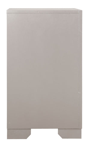 Elegant Nightstand - Silver Champagne