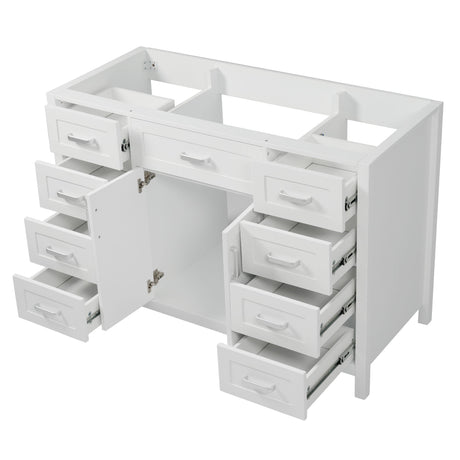 Bathroom Vanity Cabinet with 2 Soft Close Doors and 8 Drawers