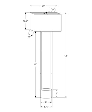 Lighting, Floor Lamp, Contemporary - Black / Beige - Best Buy Furniture