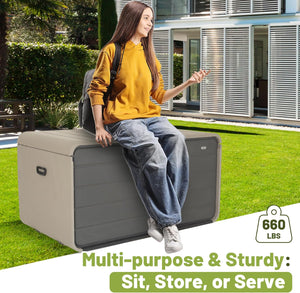 160 Gallon Heavy-Duty Resin Deck Box