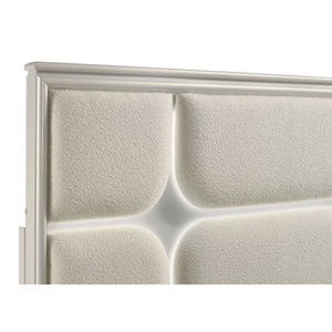 Gwendolyn - Queen Panel Bed With LED Headboard - White