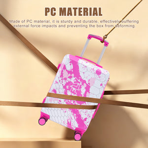 20 Inch PC Spinner Wheel Luggage - Pink