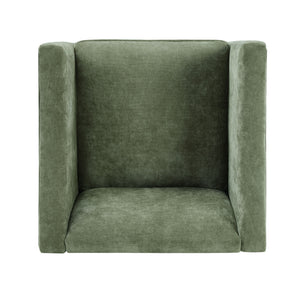 Barrel Accent Chair With Enclosed Arms