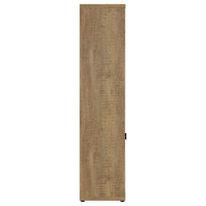 Noriega - 3 Shelf Media Tower With Open Shelves And Hidden Cabinet Storage - Mango Color